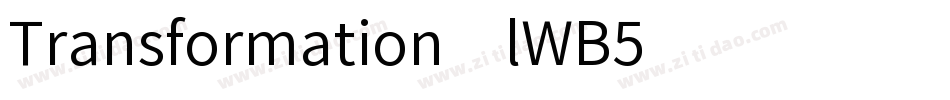 Transformation-lWB5字体转换