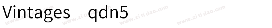 Vintages-qdn5字体转换