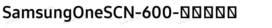 SamsungOneSCN-600字体转换