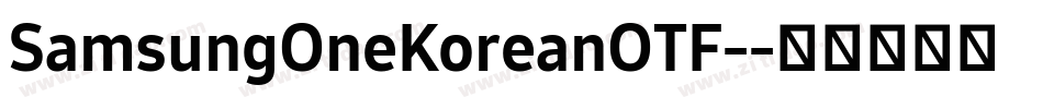 SamsungOneKoreanOTF-字体转换