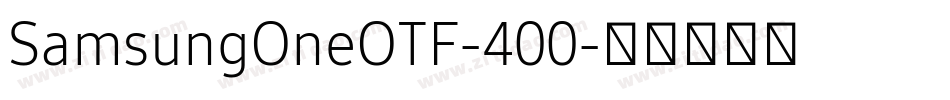 SamsungOneOTF-400字体转换