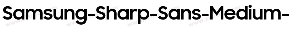Samsung-Sharp-Sans-Medium字体转换