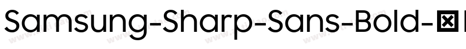 Samsung-Sharp-Sans-Bold字体转换
