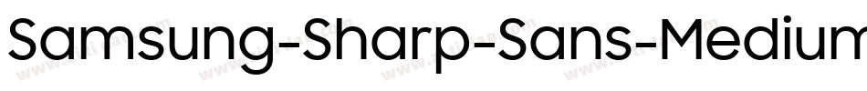 Samsung-Sharp-Sans-Medium字体转换