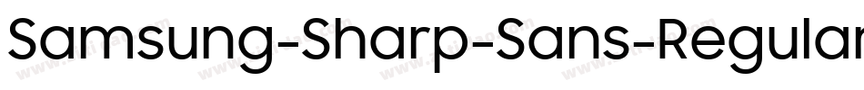 Samsung-Sharp-Sans-Regular字体转换