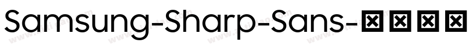 Samsung-Sharp-Sans字体转换