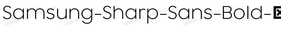 Samsung-Sharp-Sans-Bold字体转换
