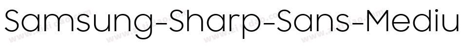 Samsung-Sharp-Sans-Medium字体转换