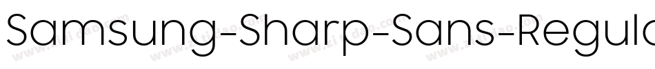 Samsung-Sharp-Sans-Regular字体转换