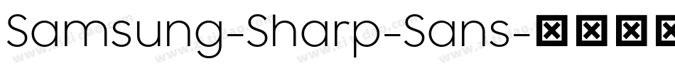 Samsung-Sharp-Sans字体转换