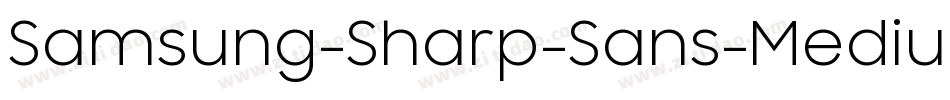 Samsung-Sharp-Sans-Medium字体转换