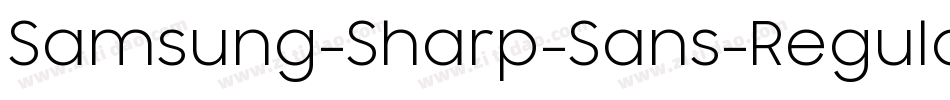 Samsung-Sharp-Sans-Regular字体转换