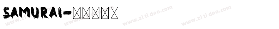 samurai字体转换