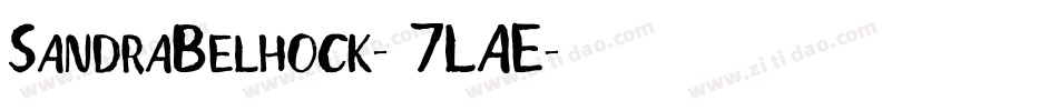 SandraBelhock-7LAE字体转换