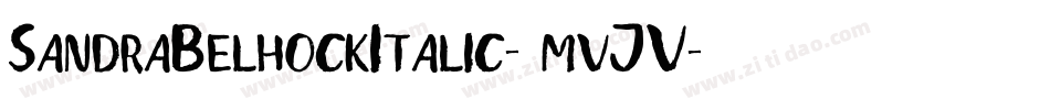SandraBelhockItalic-mvJV字体转换