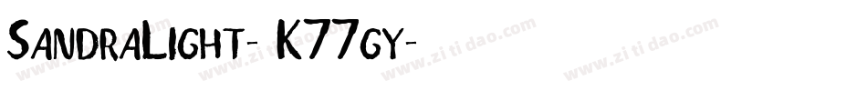 SandraLight-K77gy字体转换