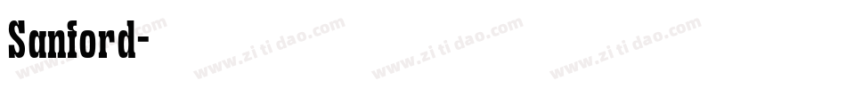 Sanford字体转换