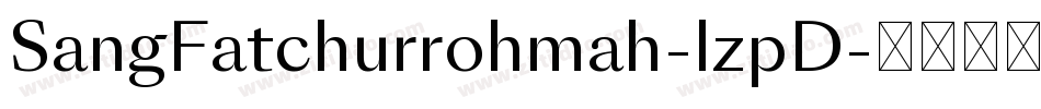 SangFatchurrohmah-lzpD字体转换