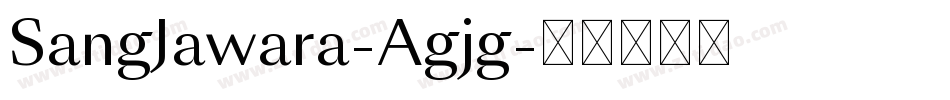SangJawara-Agjg字体转换