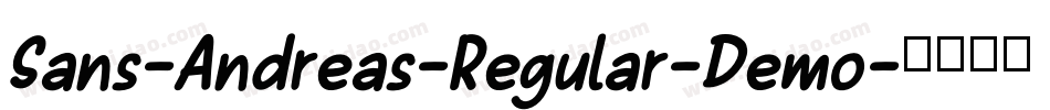Sans-Andreas-Regular-Demo字体转换