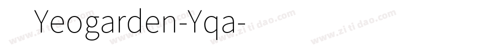 4Yeogarden-Yqa字体转换