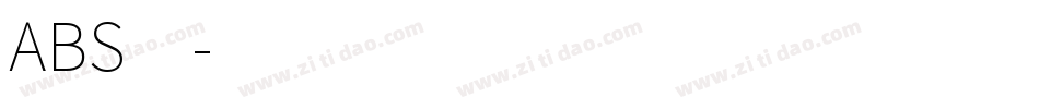 ABS4字体转换