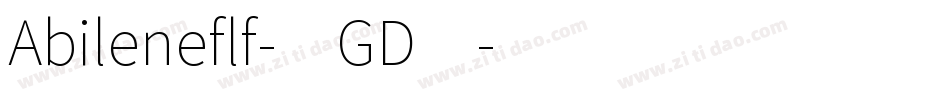 Abileneflf-1GD4字体转换