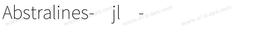 Abstralines-1jl4字体转换