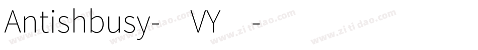 Antishbusy-1VY4字体转换