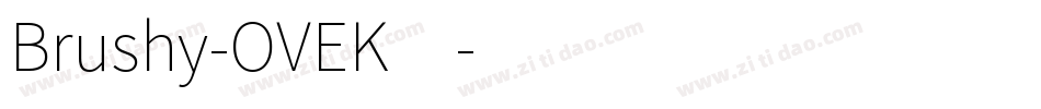 Brushy-OVEK4字体转换