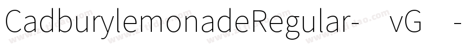 CadburylemonadeRegular-1vG4字体转换