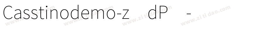 Casstinodemo-z8dP4字体转换