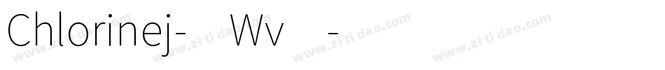 Chlorinej-0Wv4字体转换
