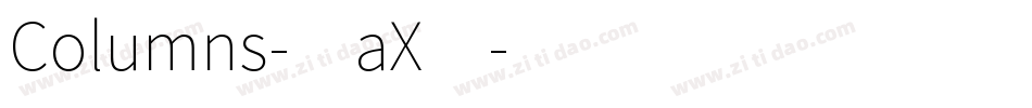 Columns-0aX4字体转换