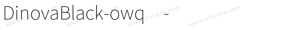 DinovaBlack-owq4字体转换