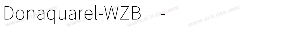 Donaquarel-WZB4字体转换