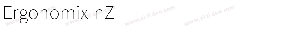 Ergonomix-nZ4字体转换