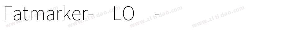 Fatmarker-4LO4字体转换