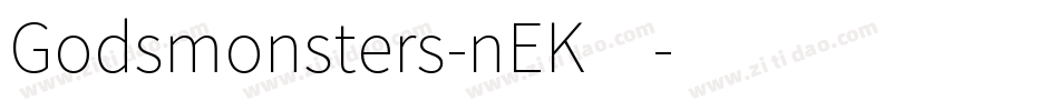 Godsmonsters-nEK4字体转换