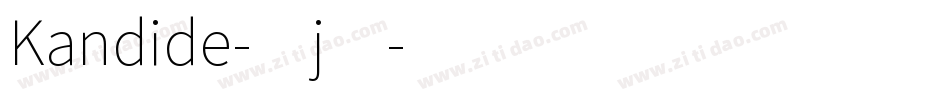 Kandide-4j4字体转换