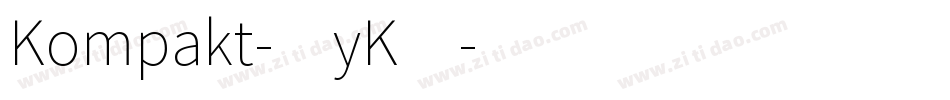 Kompakt-4yK4字体转换