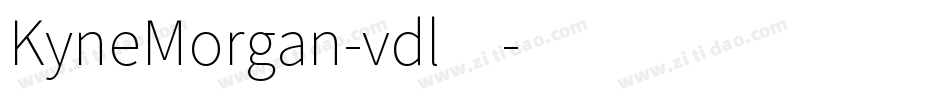 KyneMorgan-vdl4字体转换