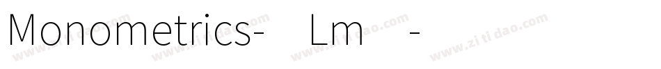 Monometrics-7Lm4字体转换