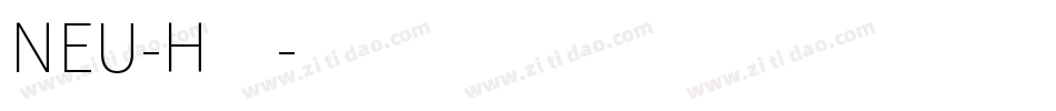 NEU-H4字体转换