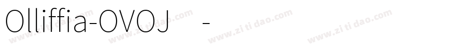 Olliffia-OVOJ4字体转换