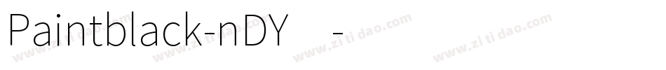 Paintblack-nDY4字体转换
