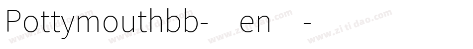 Pottymouthbb-1en4字体转换