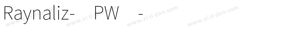 Raynaliz-0PW4字体转换