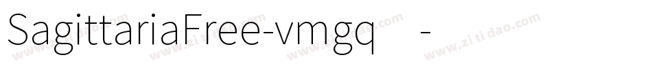 SagittariaFree-vmgq4字体转换