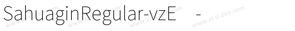 SahuaginRegular-vzE4字体转换